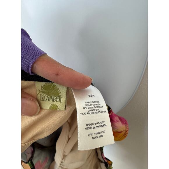 Islander Tropical Floral One-Piece Swimsuit | 24W - Picture 4 of 5